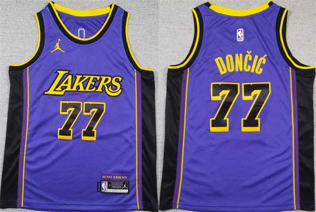 Youth Los Angeles Lakers #77 Luka Doncic Purple 2025 City Edition Stitched Jersey,We sell and wholesale Youth Los Angeles Lakers #77 Luka Doncic Purple 2025 City Edition Stitched Jersey on line form chian!